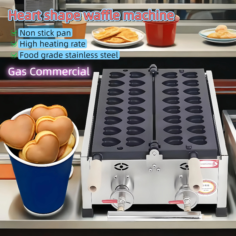 Mini Pancake Griddle - Mini Gas Heart Shape Waffle Maker