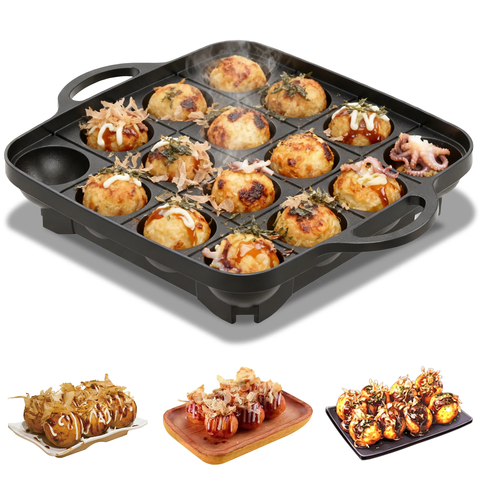 16 Holes Takoyaki Pan Cast Alu - Takoyaki Grill Plate บทวิจารณ์และราคา