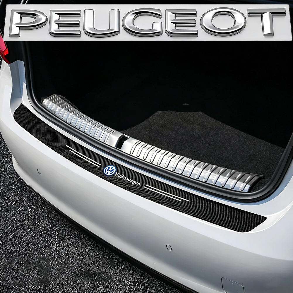 1/4/5Pcs Car Door Sill Scuff P - Crepe Pan Carbon บทวิจารณ์และราคา