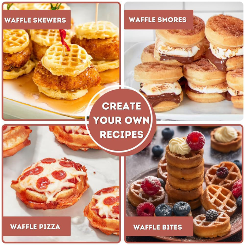 【NEW A39M】 Multi-Waffles Maker - Mini Pancake Griddle บทวิจารณ์และราคา