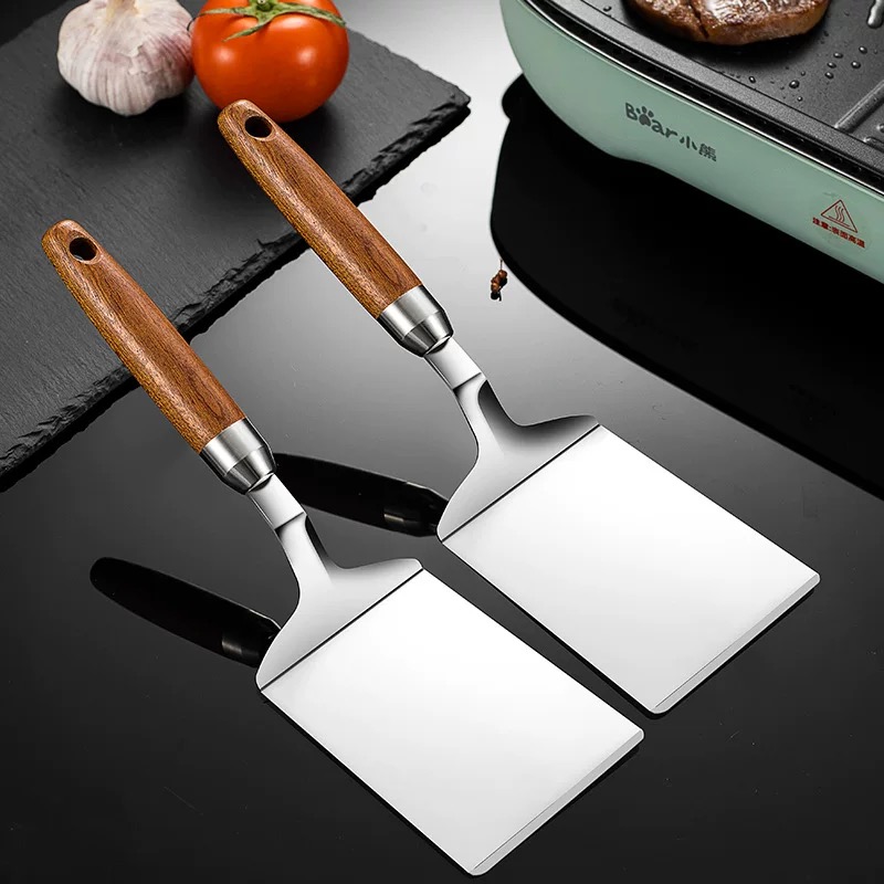 Stainless Steel Frying Spatula - Okonomiyaki Spatula บทวิจารณ์และราคา