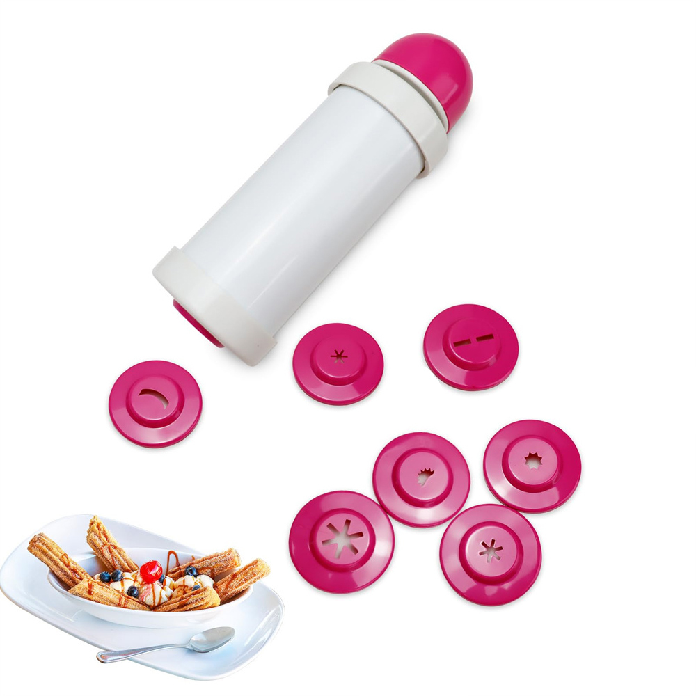1pc DIY Manual Cookie Press Ma - Churros Maker Gun บทวิจารณ์และราคา