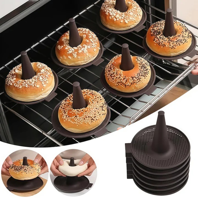 6Pcs Cake Moulds Bread Donut T - Donut Mold Silicone บทวิจารณ์และราคา