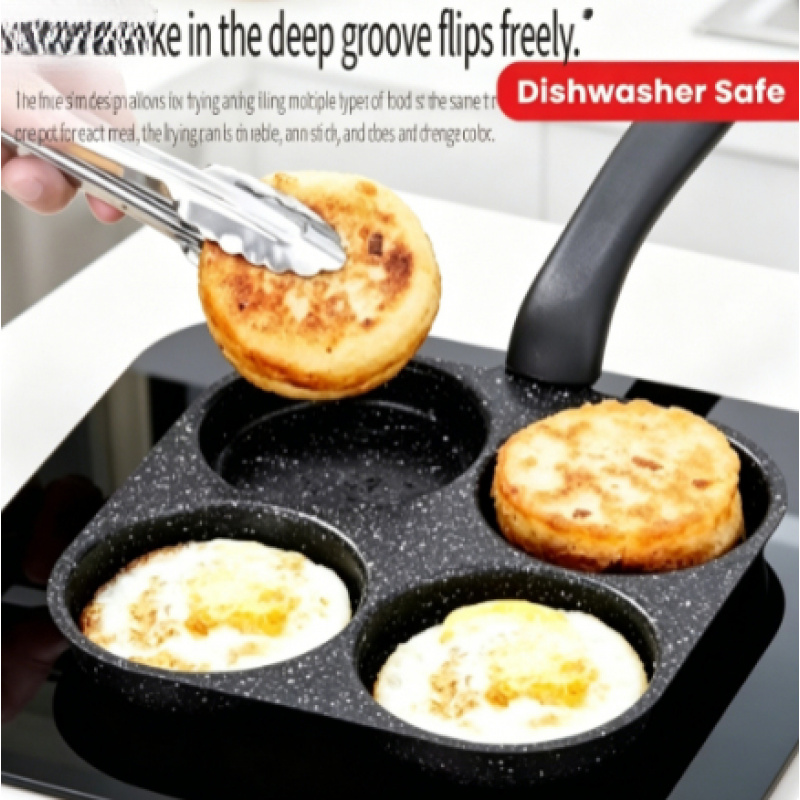 4-in-1 Non-Stick Cast Iron Egg - Egg Waffle Pan บทวิจารณ์และราคา