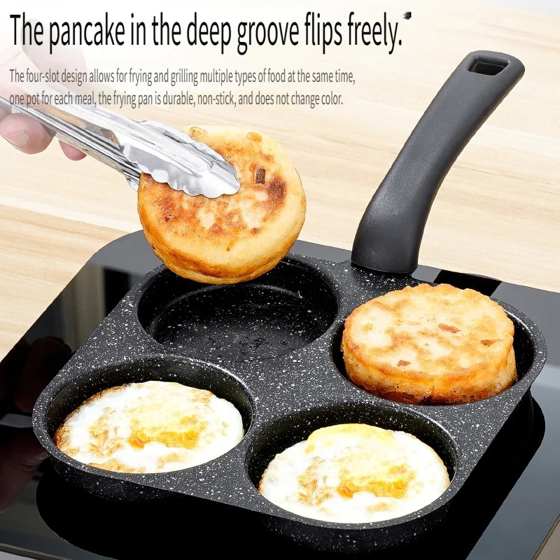 4-in-1 Non-Stick Cast Iron Egg - Egg Waffle Pan บทวิจารณ์และราคา