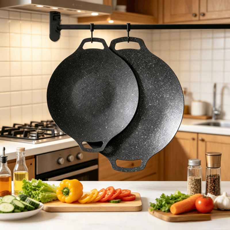 Portable Nonstick Frying Pan O - Cast Iron Corn บทวิจารณ์และราคา
