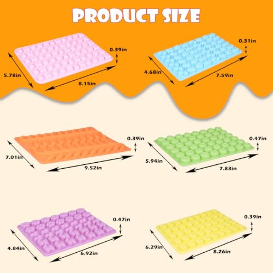 Gummy Bear Molds Silicone 37PC - Donut Mold Silicone บทวิจารณ์และราคา
