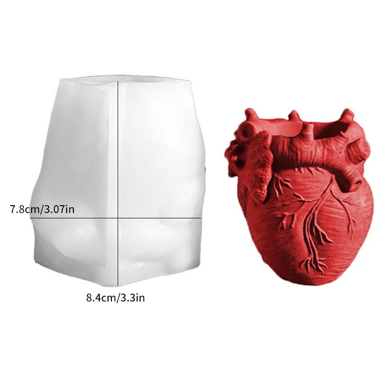 Heart Flowerpot Vase Resin Sil - Potsticker Mold บทวิจารณ์และราคา