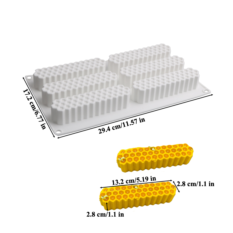 6-Cell Long Strip Honeycomb De - Bunny Cake Mold บทวิจารณ์และราคา