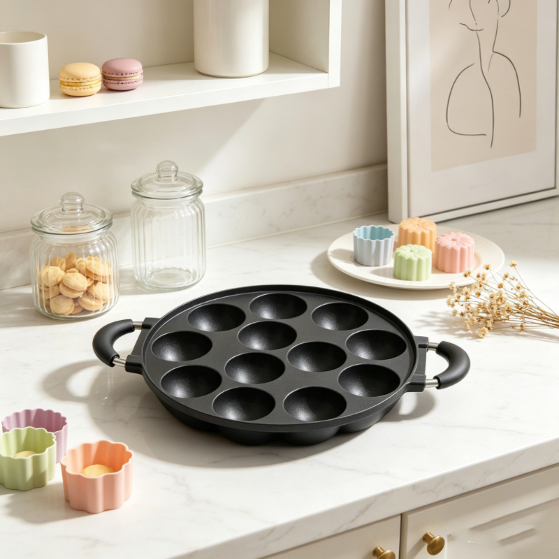 7/12 Mold Aebleskiver Pan, Non - Danish Pancake Pan บทวิจารณ์และราคา