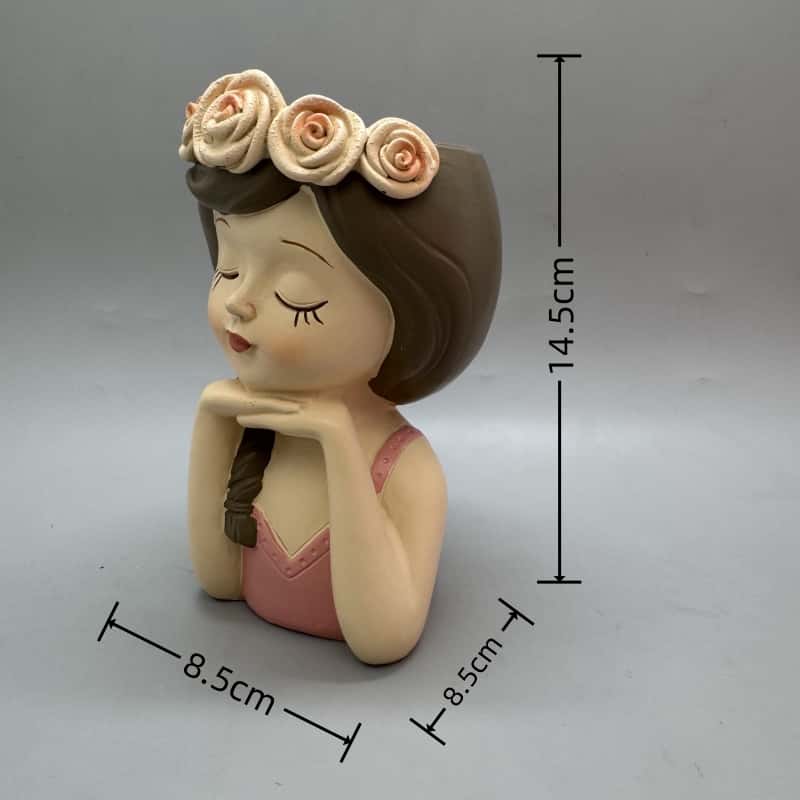 Cute girl flower pot silicone  - Potsticker Mold บทวิจารณ์และราคา