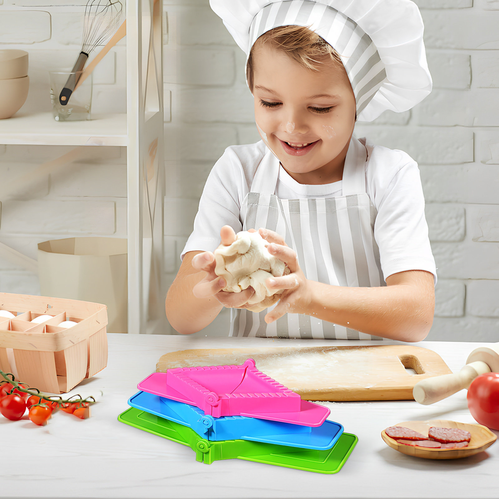 3Pcs Dumpling Mold Plastic Set - Dumpling Press Set บทวิจารณ์และราคา