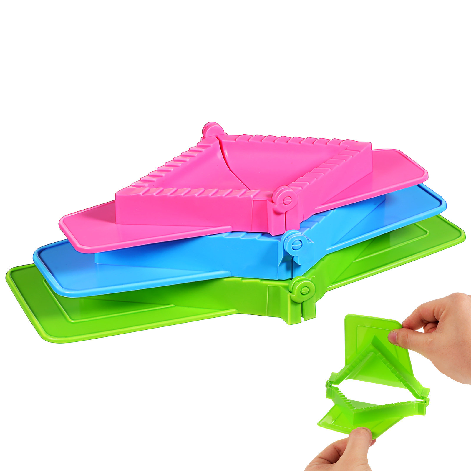 3Pcs Dumpling Mold Plastic Set - Dumpling Press Set บทวิจารณ์และราคา