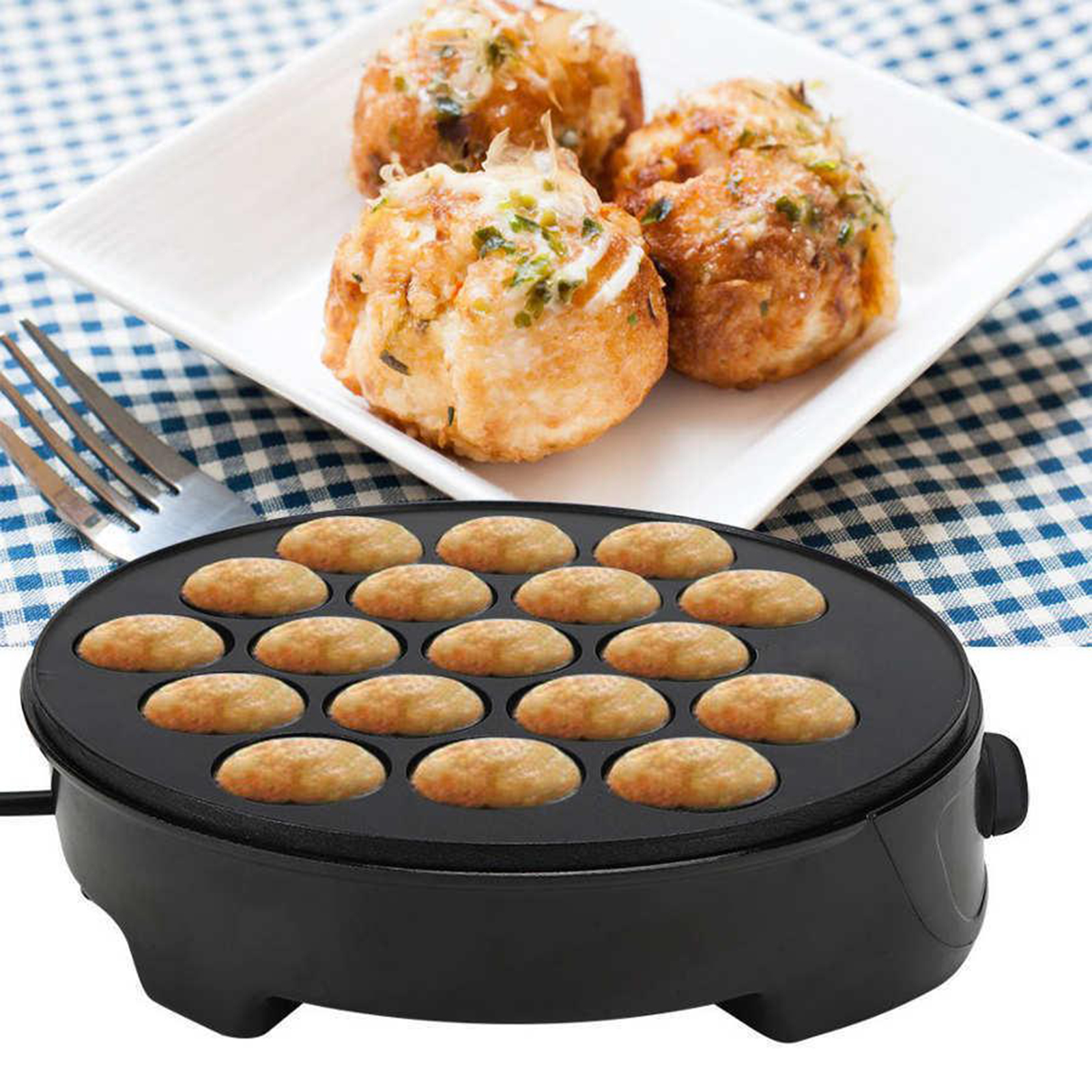 220V Baking Machine Household  - Takoyaki Grill Plate บทวิจารณ์และราคา