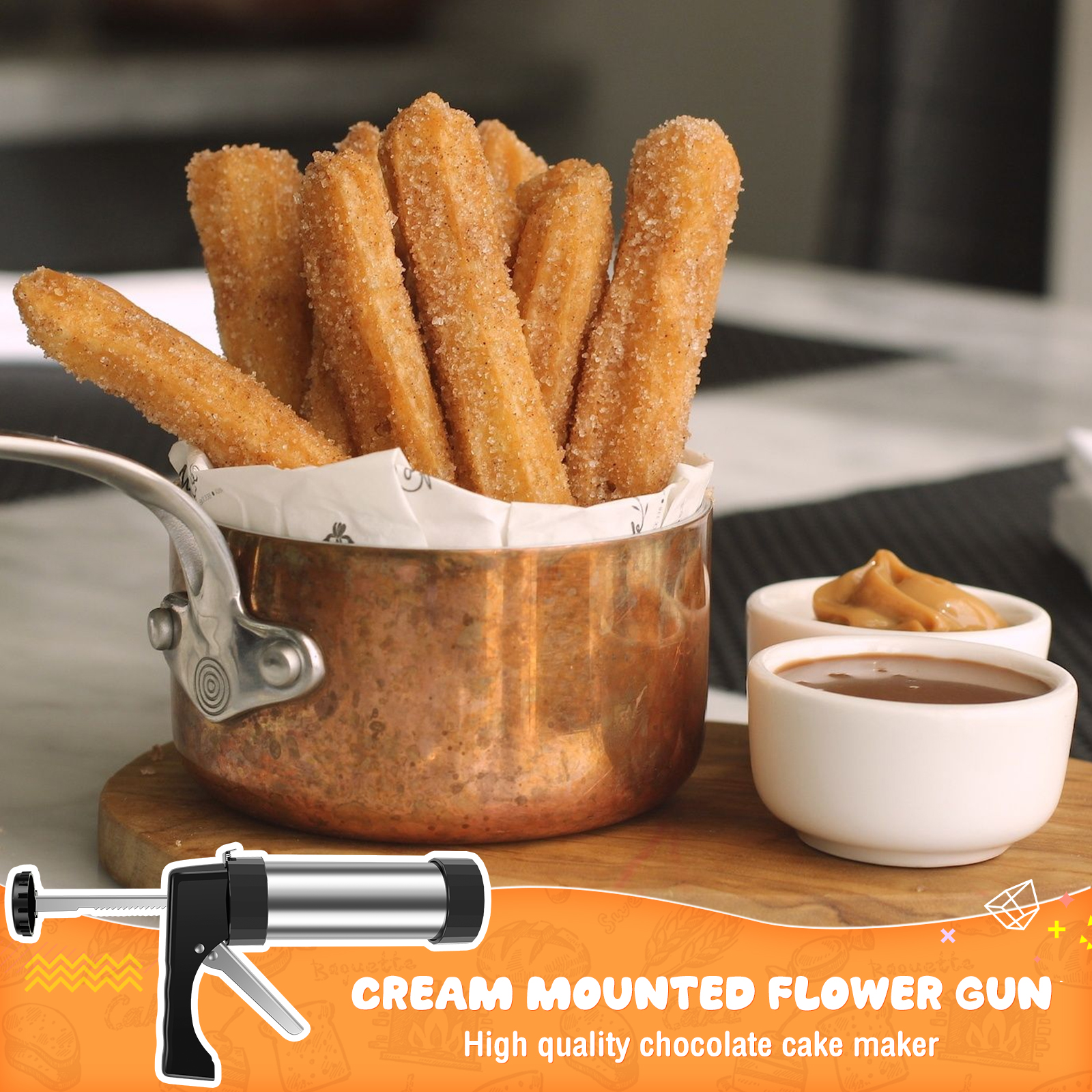 Diy Churro Maker Machine And C - Churros Maker Gun บทวิจารณ์และราคา