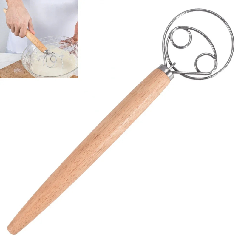 Large Hand Danish Dough Whisk  - Danish Pancake Pan บทวิจารณ์และราคา