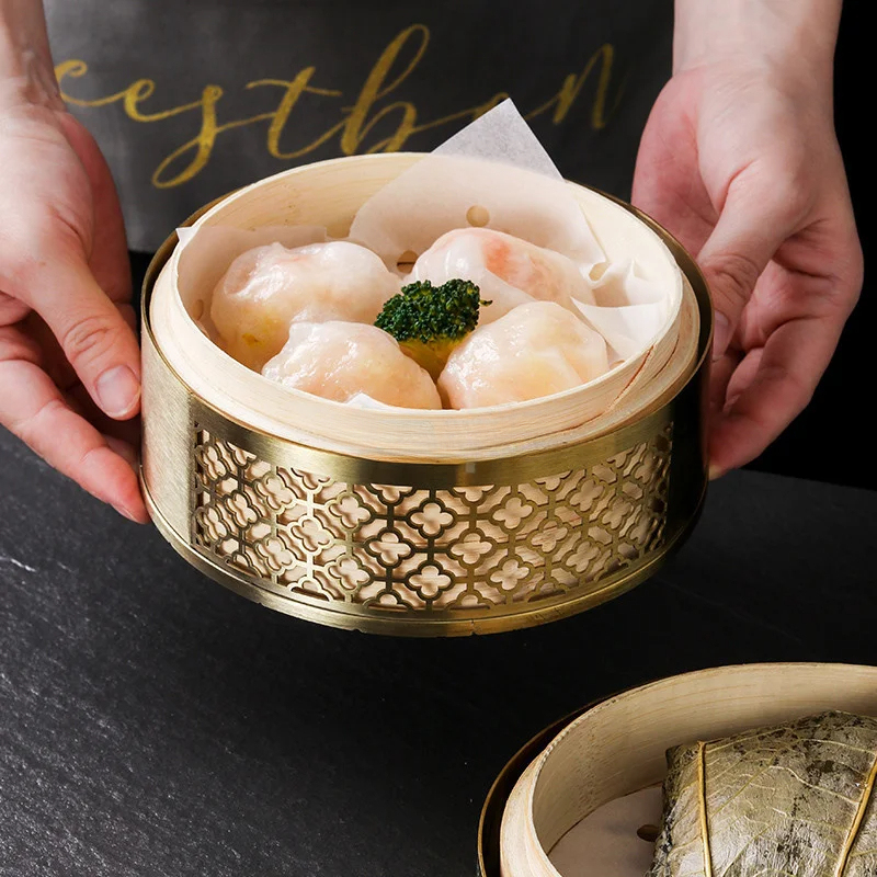 Chinese Bamboo Dimsum Lid Dump - Bao Steamer Bamboo บทวิจารณ์และราคา