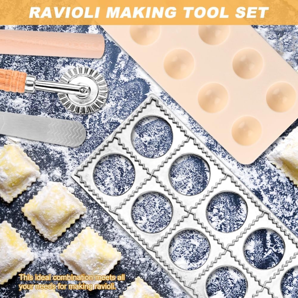 12-Hole Ravioli Press Mold Set - Dumpling Press Set บทวิจารณ์และราคา
