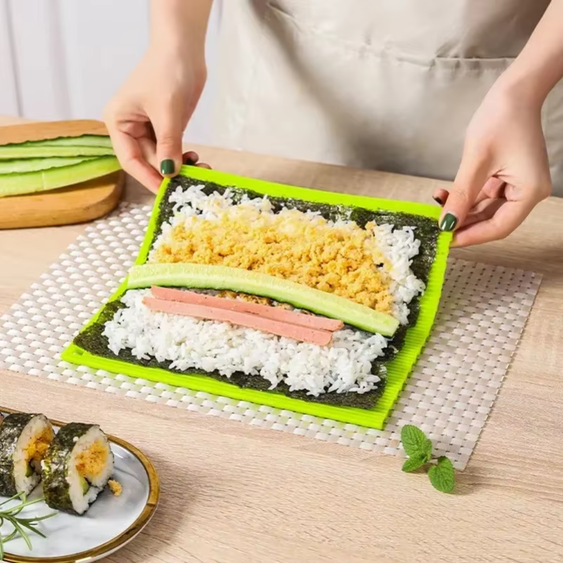 Reusable Silicone Sushi Roller - Spring Roll Wrapper บทวิจารณ์และราคา