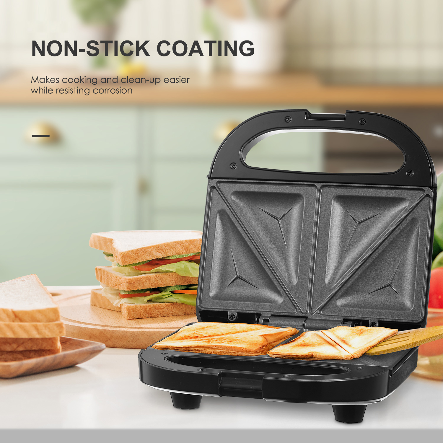 Stainless Steel 750W Sandwich  - Hot Dog Press บทวิจารณ์และราคา