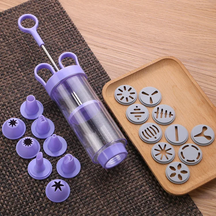 DIY Manual Cookie Press Maker  - Churros Maker Gun บทวิจารณ์และราคา