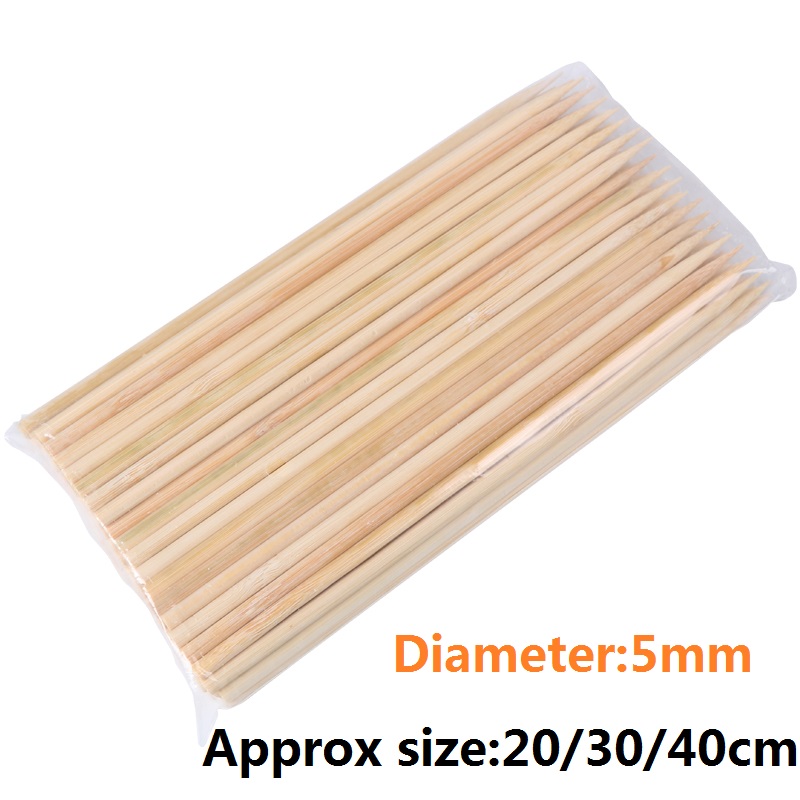 20/30/40cm x 5mm Bamboo Wooden - Corn Dog Stick บทวิจารณ์และราคา
