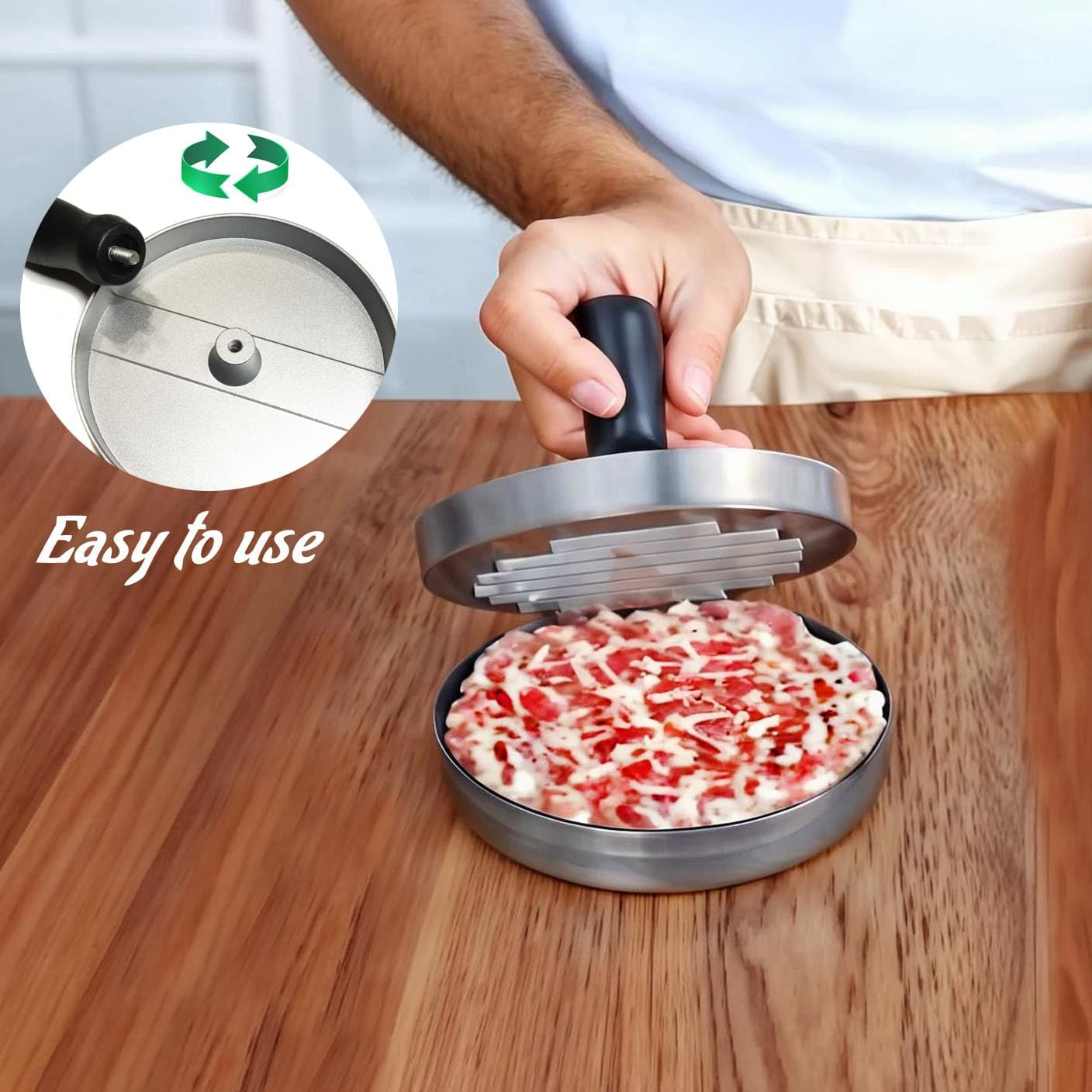 Burger Press Hamburger Meat To - Hot Dog Press บทวิจารณ์และราคา