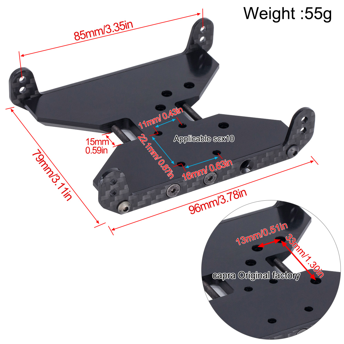 Carbon Fiber Chassis Skid Plat - Crepe Pan Carbon บทวิจารณ์และราคา