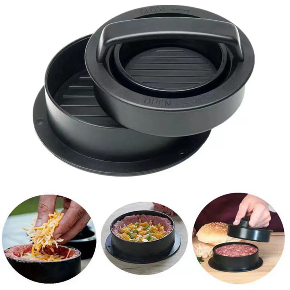 Round Hamburger Burger Press B - Hot Dog Press บทวิจารณ์และราคา