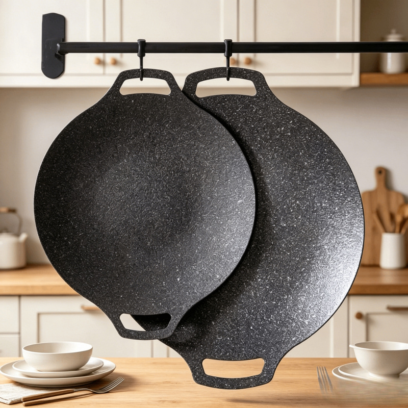 Portable Nonstick Frying Pan O - Cast Iron Corn บทวิจารณ์และราคา