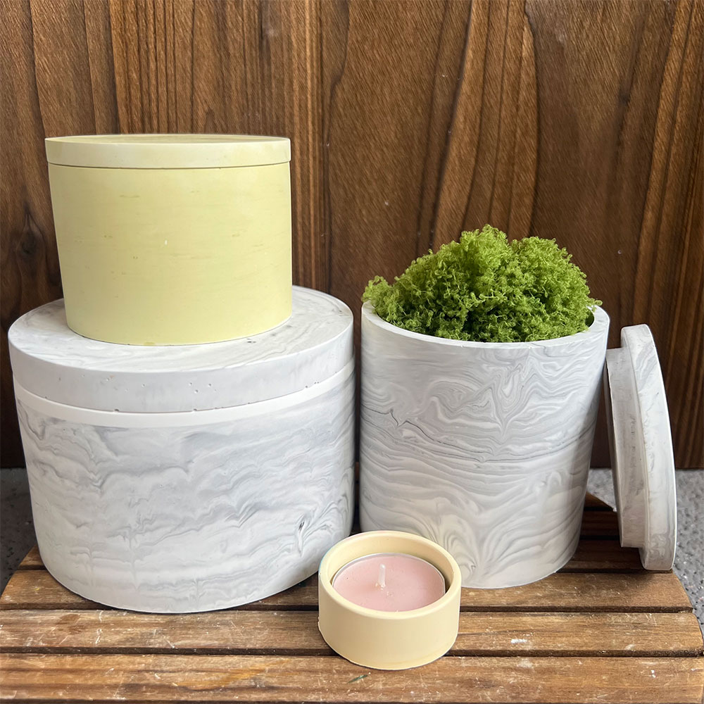 Round Cement Candle Canister S - Potsticker Mold บทวิจารณ์และราคา