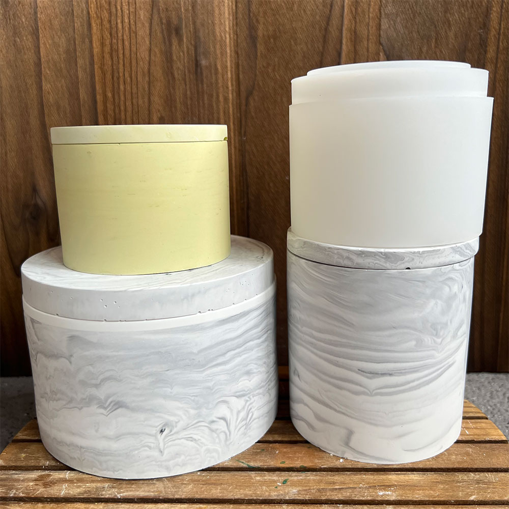 Round Cement Candle Canister S - Potsticker Mold บทวิจารณ์และราคา