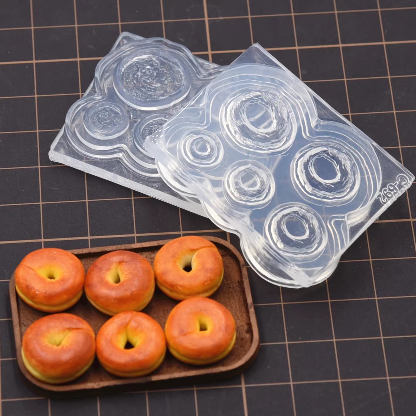 Polymer Clay Mini 3D Bagel Bre - Donut Mold Silicone บทวิจารณ์และราคา