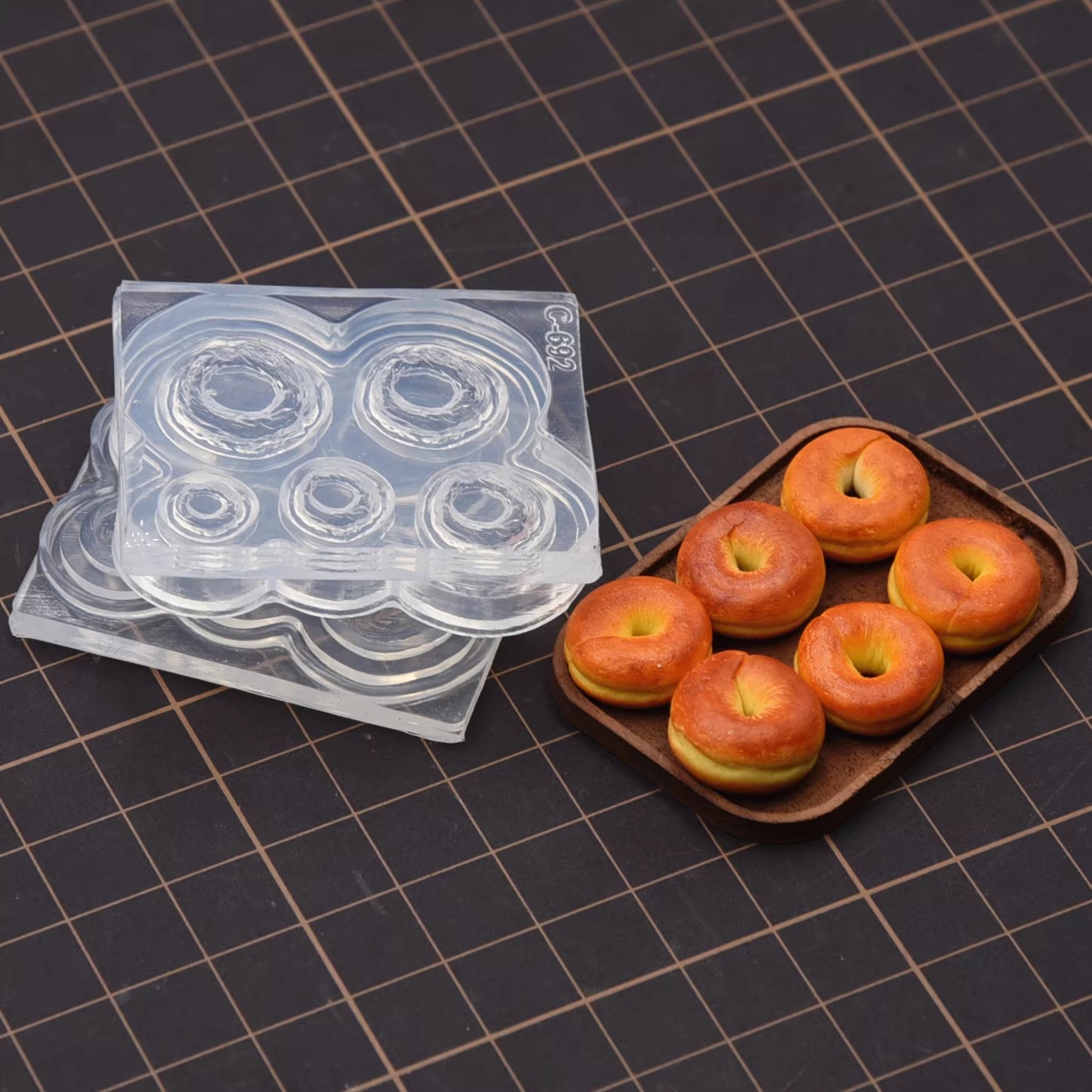 Polymer Clay Mini 3D Bagel Bre - Donut Mold Silicone บทวิจารณ์และราคา