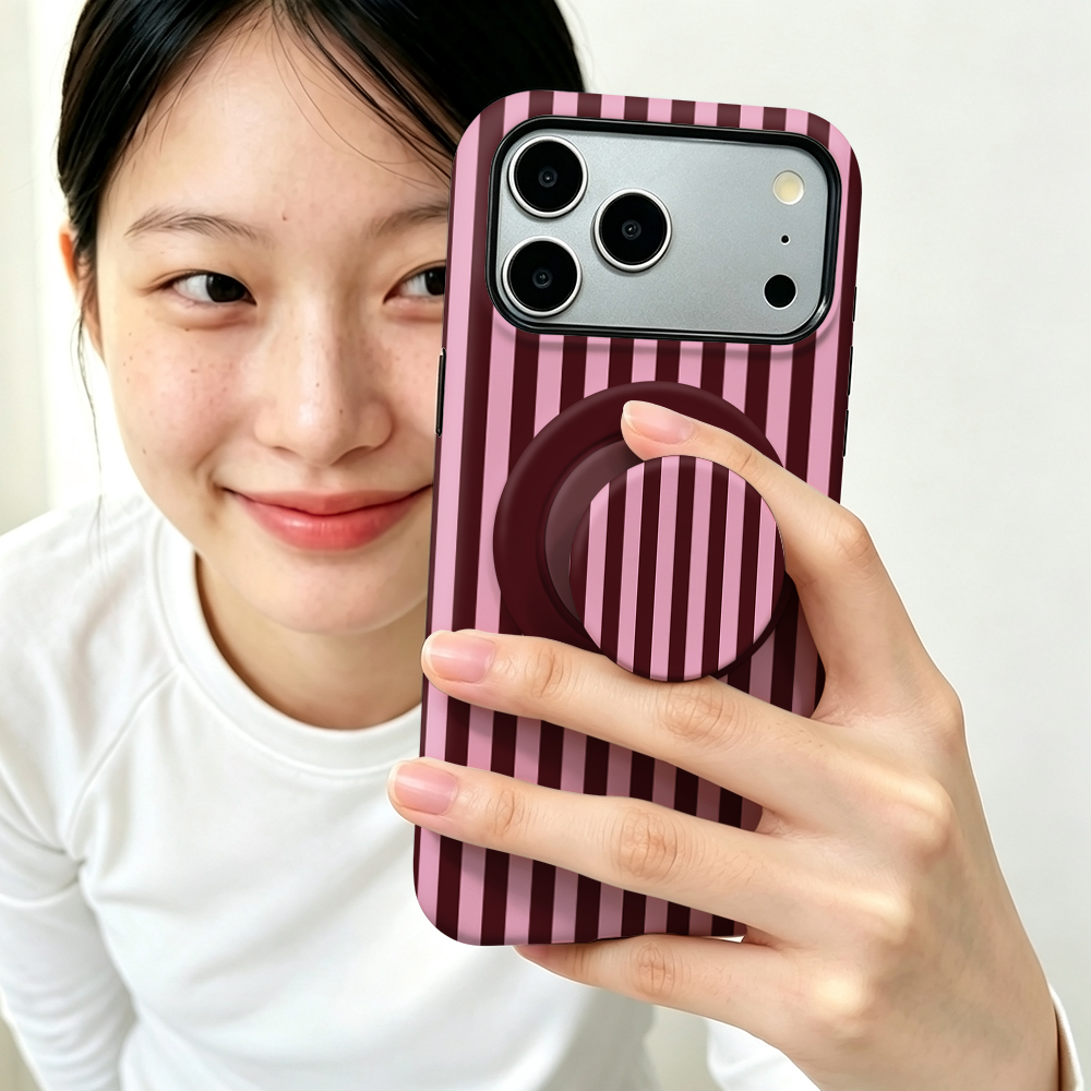Striped Magnetic Case For iPho - Taco Stand Holder บทวิจารณ์และราคา